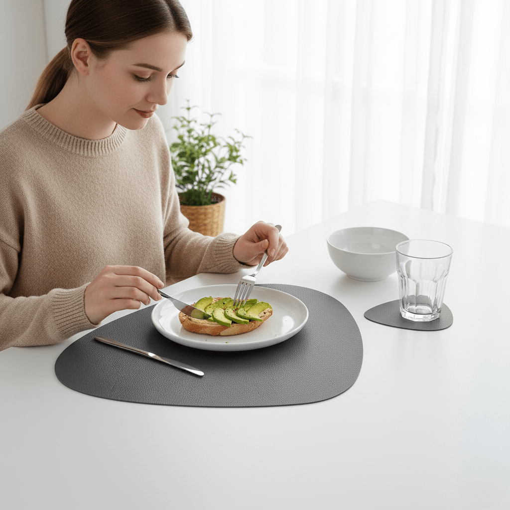 Stylish Thermal Placemat and Coaster Set - Cofik