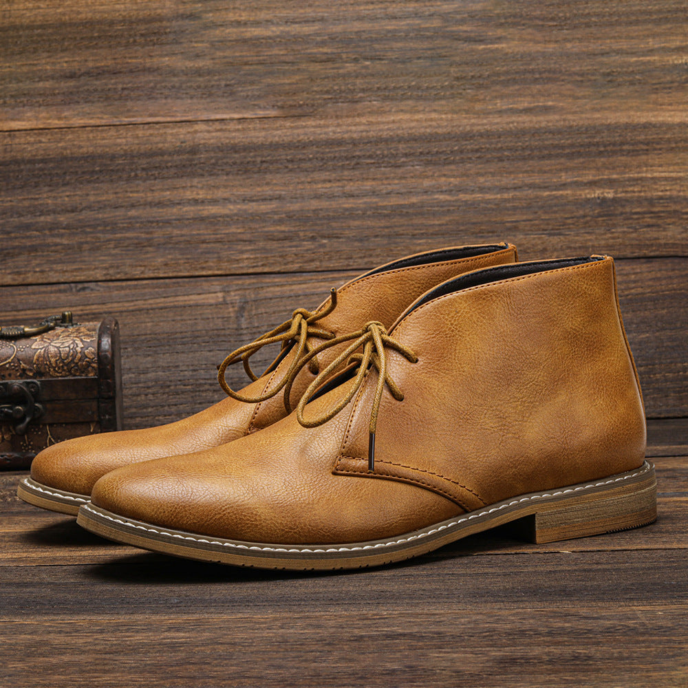 Classic Men's Faux Leather Boots