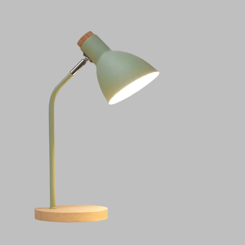 Rustic Wood and Metal Desk Lamp