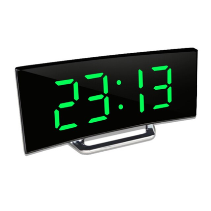 Modern Curved LED Digital Wall Clock