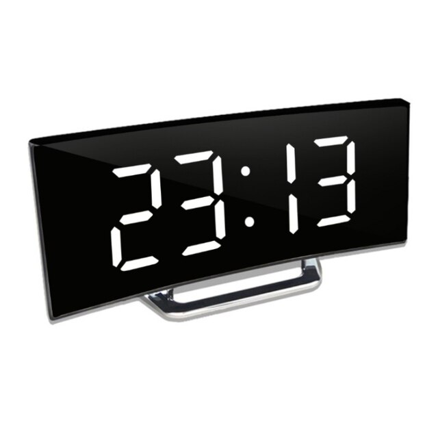 Modern Curved LED Digital Wall Clock