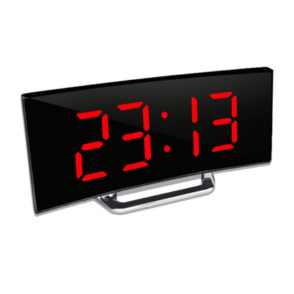 Modern Curved LED Digital Wall Clock