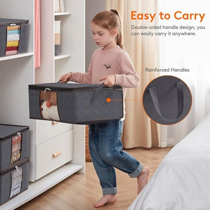 Durable Fabric Storage Bag for Clothing & Laundry