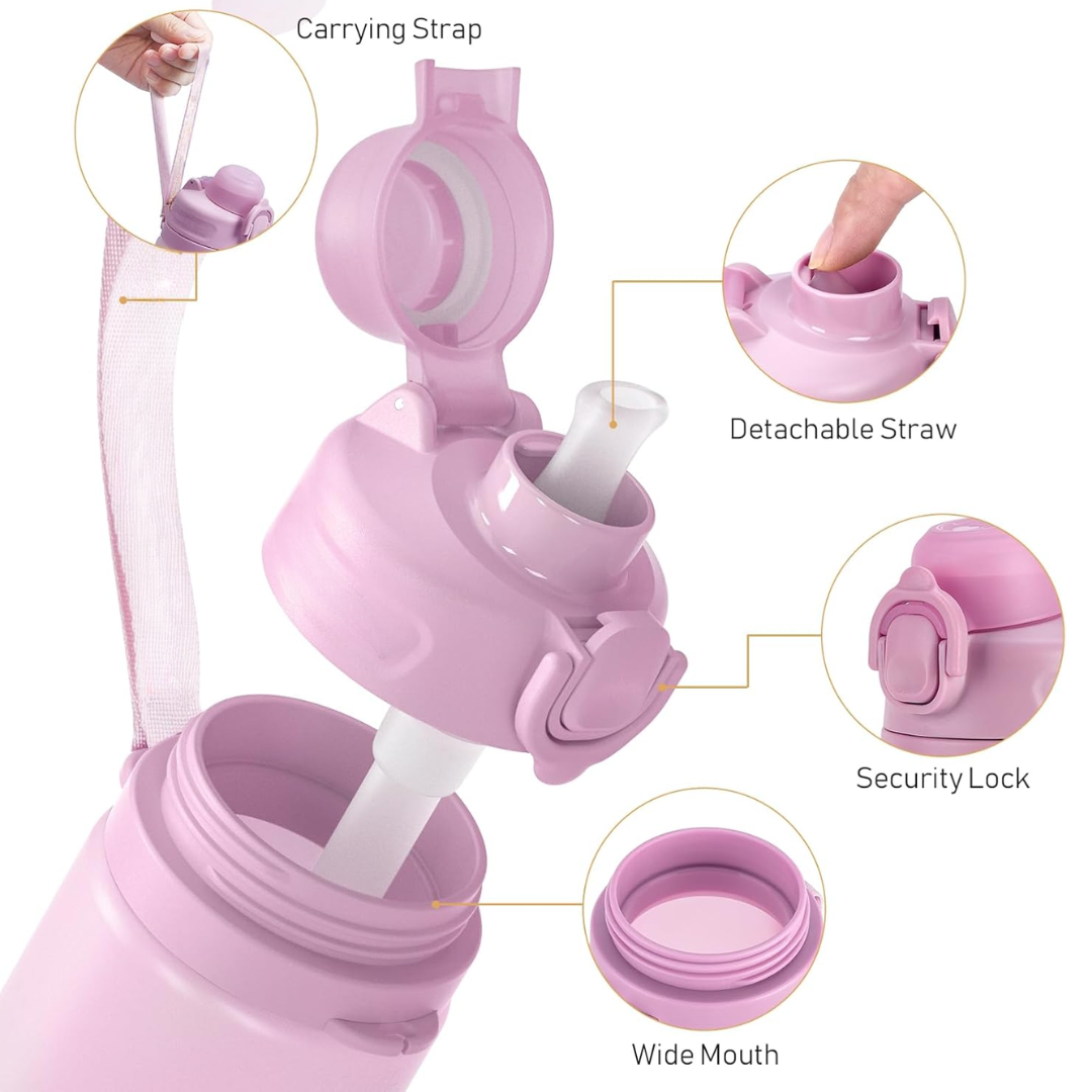 Portable 600ml Folding Silicone Water Bottle