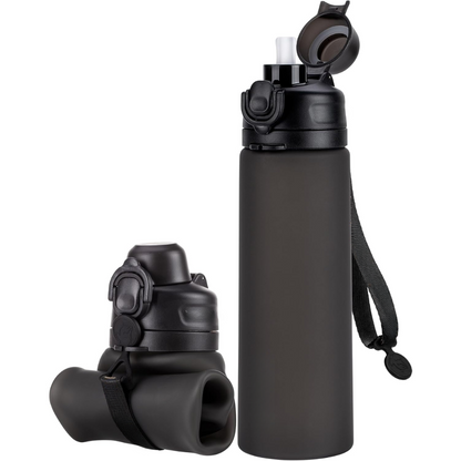 Portable 600ml Folding Silicone Water Bottle - Cofik