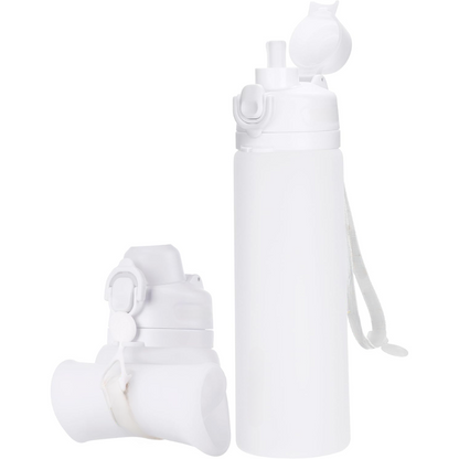 Portable 600ml Folding Silicone Water Bottle