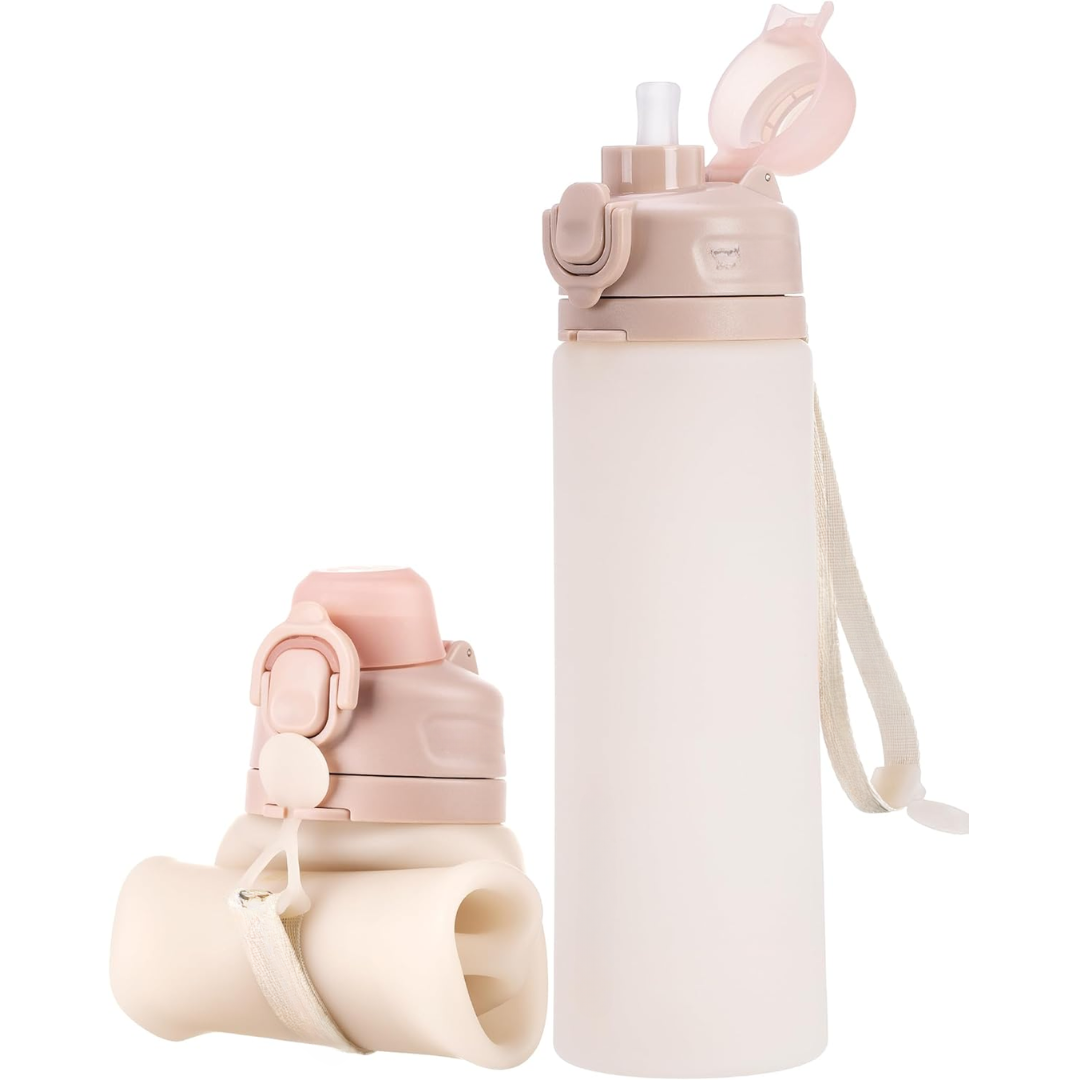 Portable 600ml Folding Silicone Water Bottle