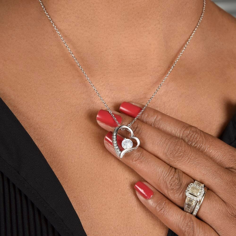 Romantic Rose Gift Box with Heart Necklace Set