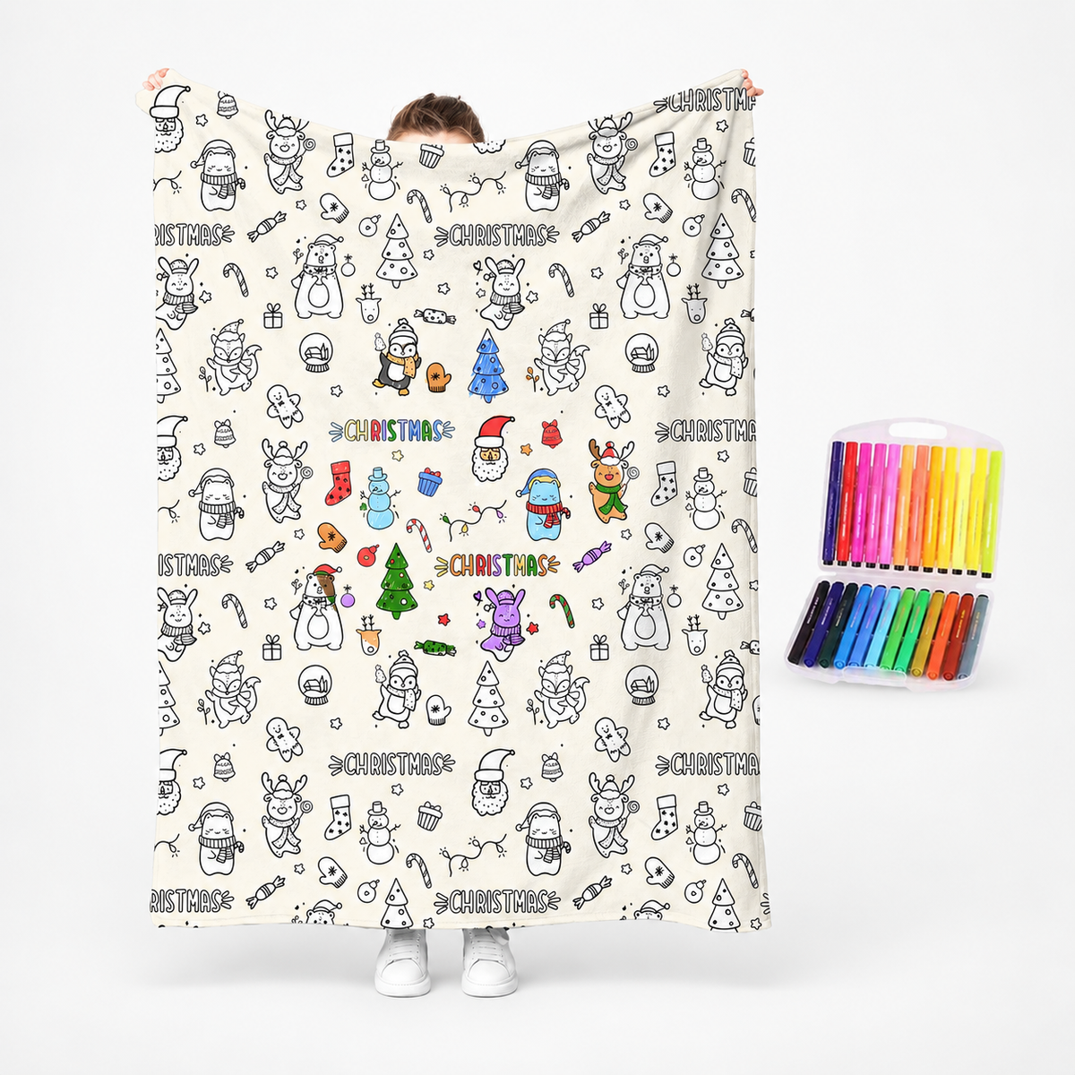 Color-Your-Own Kids Duvet Cover Set