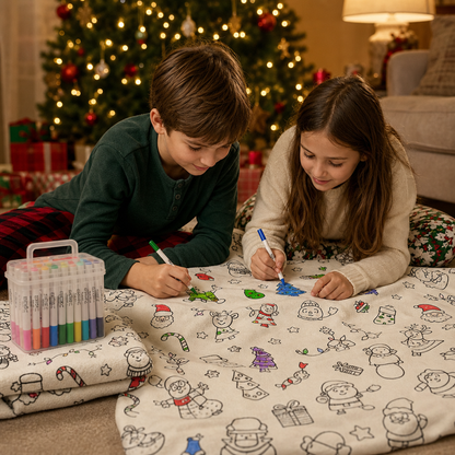 Color-Your-Own Kids Duvet Cover Set
