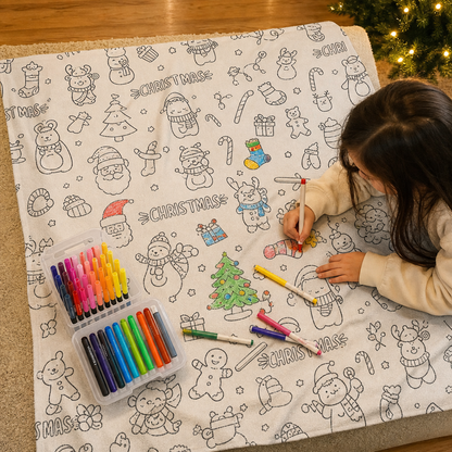 Color-Your-Own Kids Duvet Cover Set
