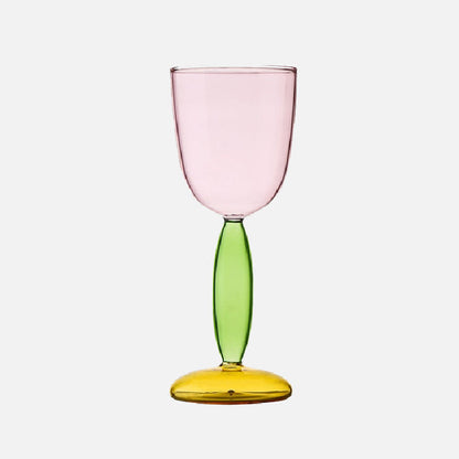 Colorful Glass Chalice and Carafe Set - Cofik