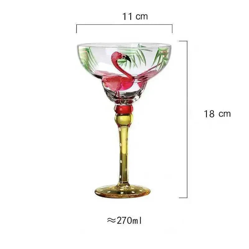 Vibrant Fiesta Cocktail Glass