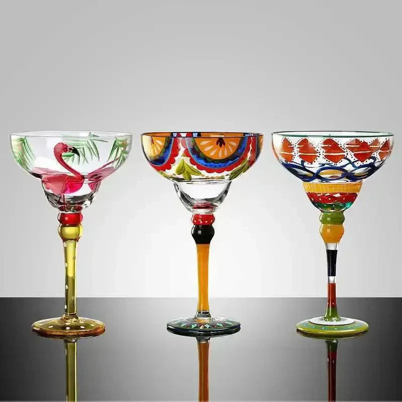Vibrant Margarita Cocktail Glass