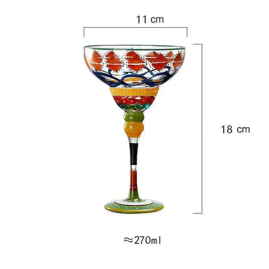 Vibrant Fiesta Cocktail Glass - Cofik