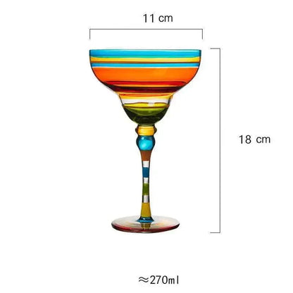 Vibrant Margarita Cocktail Glass