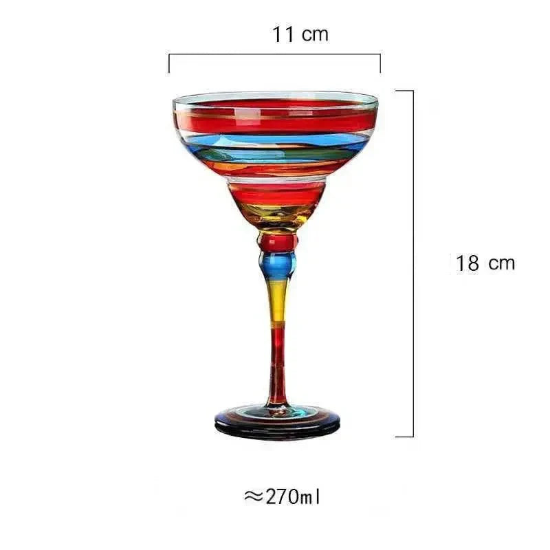 Vibrant Margarita Cocktail Glass
