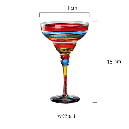 Vibrant Margarita Cocktail Glass