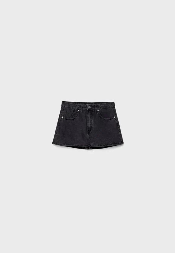 Comfy Denim Mini Skort