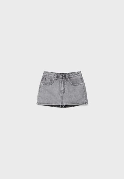 Comfy Denim Mini Skort