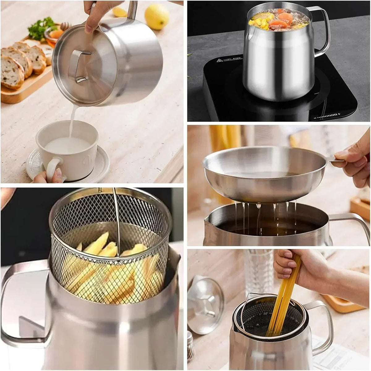 Space Saving Electric Fryer - Compact Snack Maker