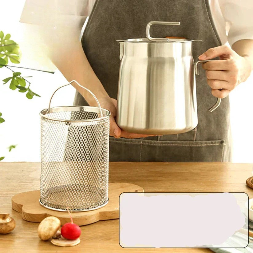 Space Saving Electric Fryer - Compact Snack Maker
