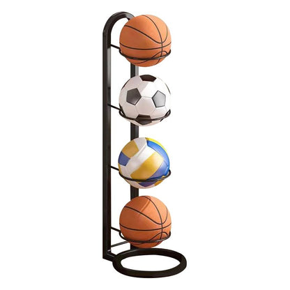 Space Saving Sports Ball Storage Rack Organizer