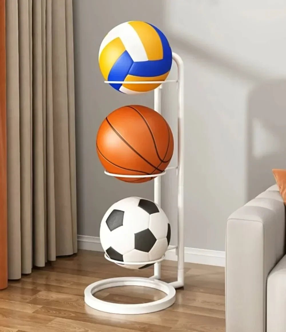Space Saving Sports Ball Storage Rack Organizer - Cofik