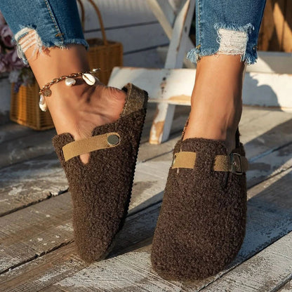 CONTRORTLUXE – Luxurious Sheepskin Wool Shoes for Ultimate Winter Comfort