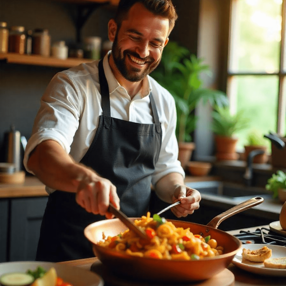 Premium Copper Frying Pan with Quick Heat Distribution - Cofik
