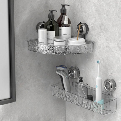 Adhesive Corner Shower Caddy Bathroom Storage Shelf