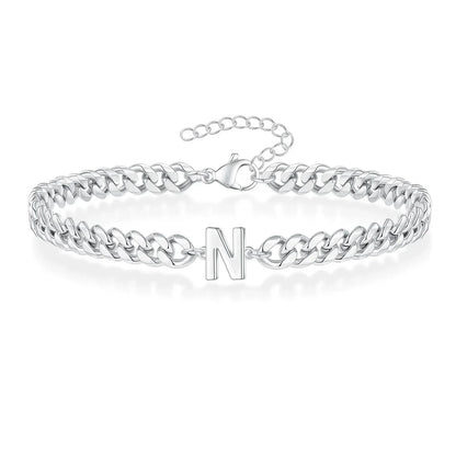 Personalized Love Letter Cuban Chain Bracelet