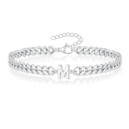 Personalized Love Letter Cuban Chain Bracelet