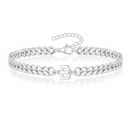 Personalized Love Letter Cuban Chain Bracelet