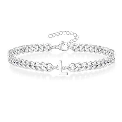 Personalized Love Letter Cuban Chain Bracelet