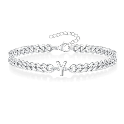 Personalized Love Letter Cuban Chain Bracelet