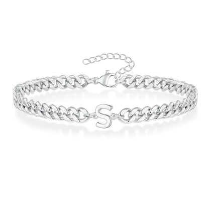 Personalized Love Letter Cuban Chain Bracelet