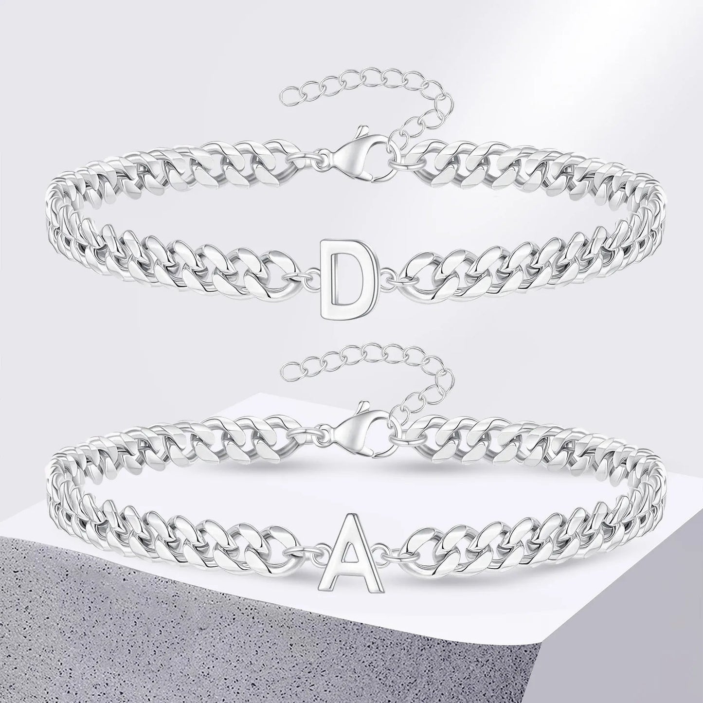 Personalized Love Letter Cuban Chain Bracelet