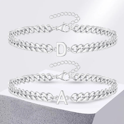 Personalized Love Letter Cuban Chain Bracelet