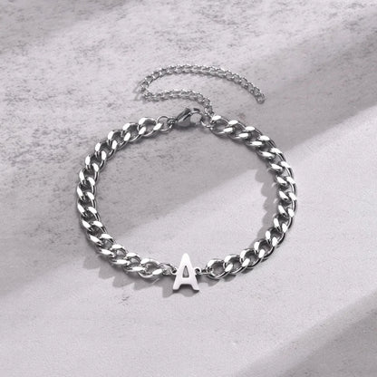 Personalized Love Letter Cuban Chain Bracelet