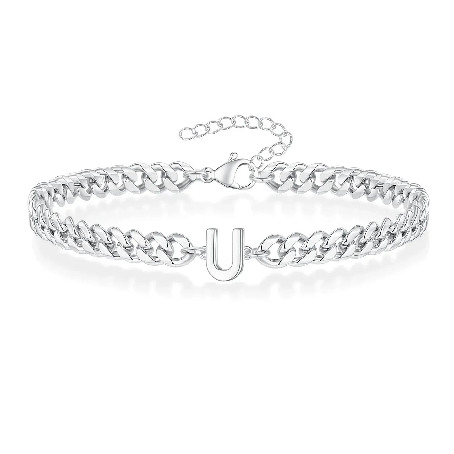 Personalized Love Letter Cuban Chain Bracelet