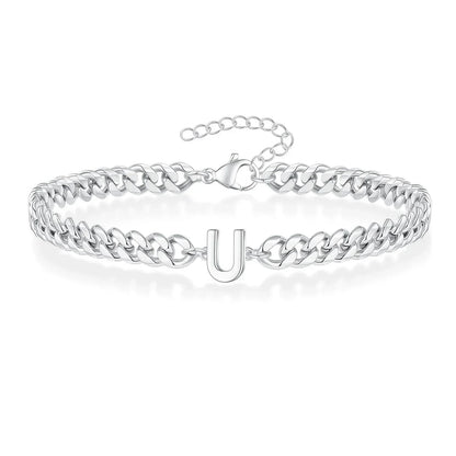 Personalized Love Letter Cuban Chain Bracelet