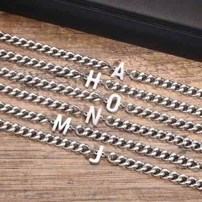 Personalized Love Letter Cuban Chain Bracelet