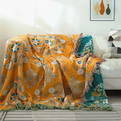 Soft Plush Cotton Throw Blanket