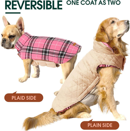 Cozy Waterproof Dog Jacket – Winter Coat in British Style
