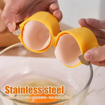 Easy Crack Egg Opener Stainless Steel Tool