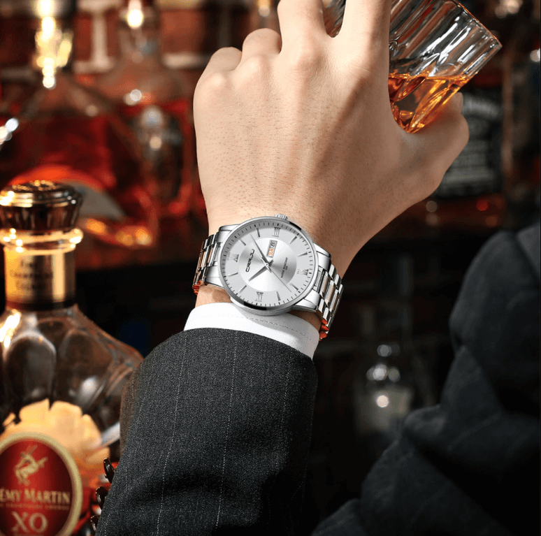 Premium Men's Waterproof Stainless Steel Chrono Watch