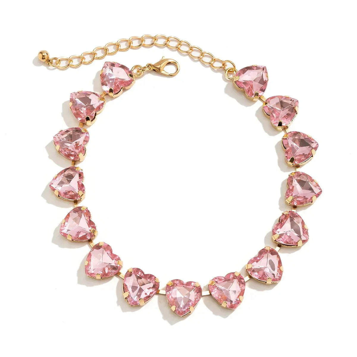 Sparkling Crystal Love Choker Necklace