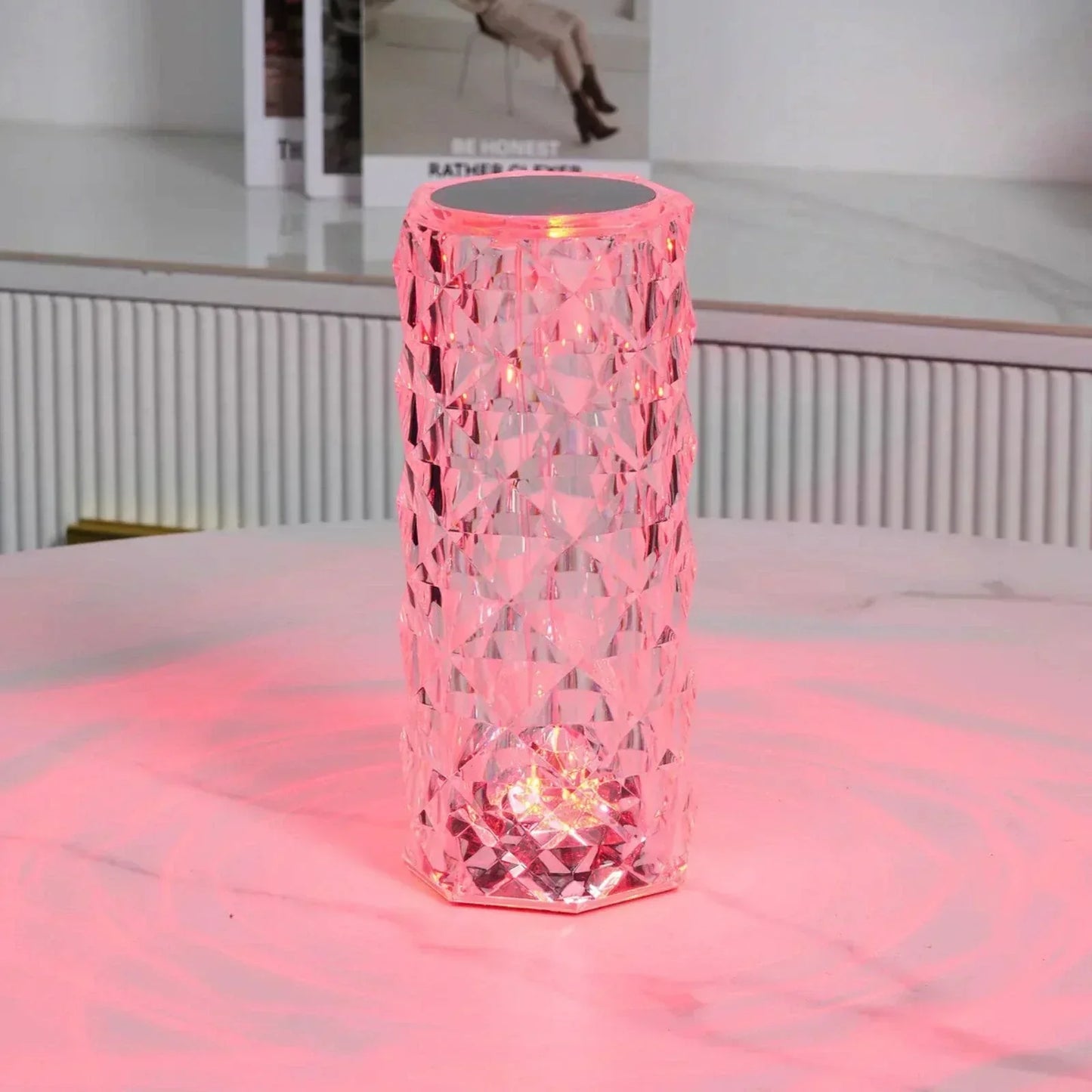 Stylish Glass Table Light with Sensor Control