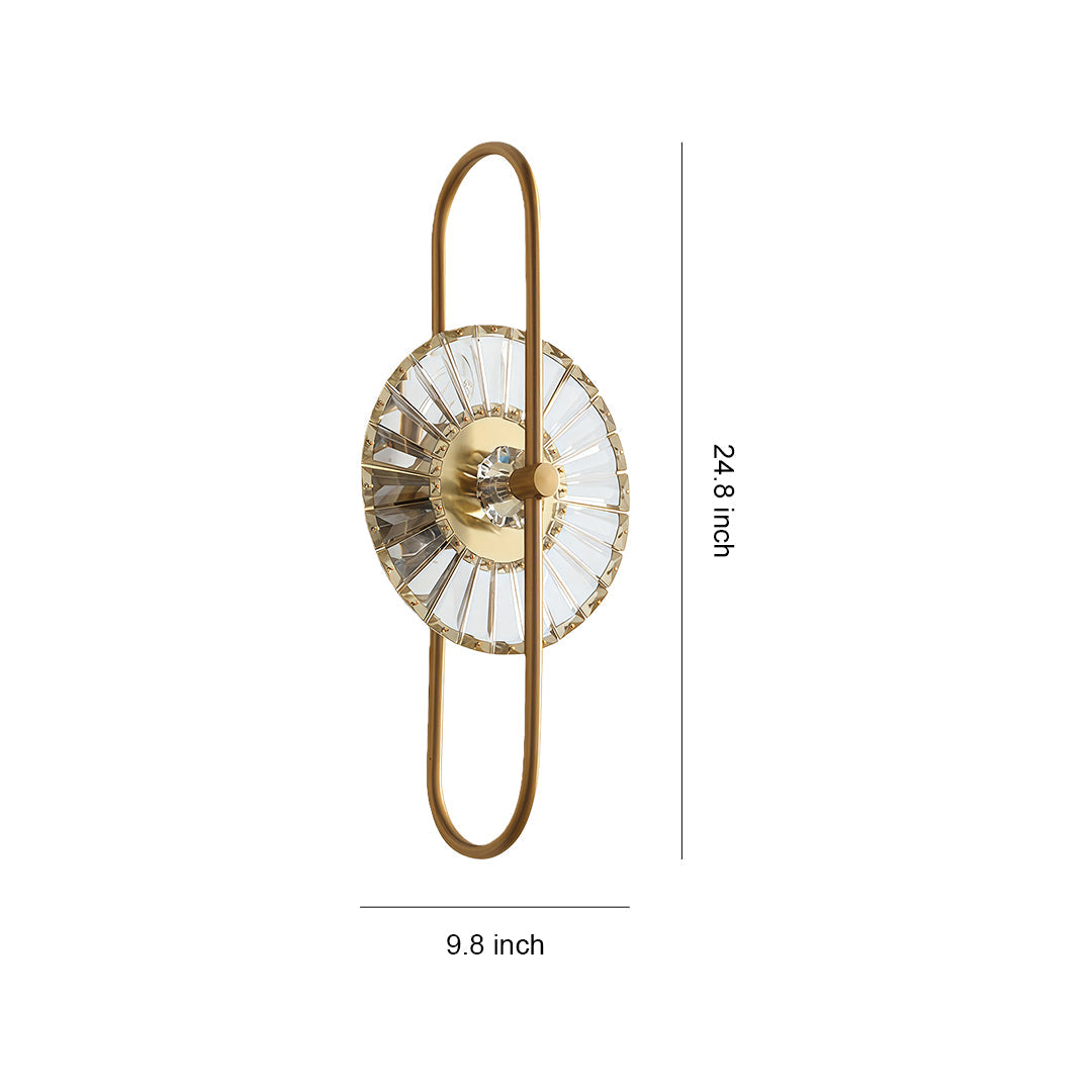 Luxury Crystal Gold Wall Light Fixture